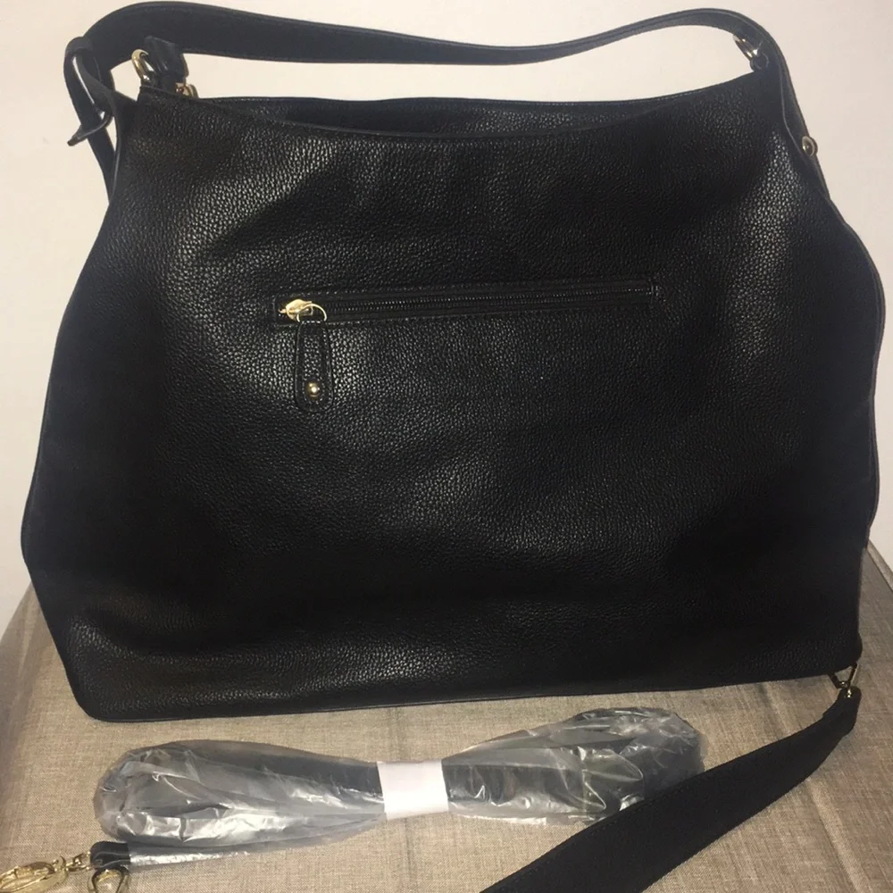 NEW Pebbled Vegan Leather Studded Hobo Western Studded Shoulder Bag